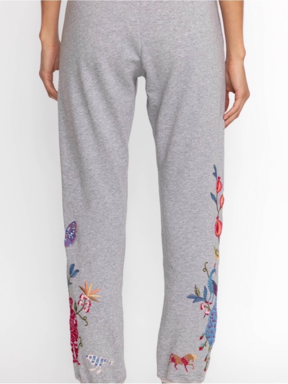 Johnny Was Heather Gray Embroidered Jogger 💐 ☀️ - Picture 3 of 6